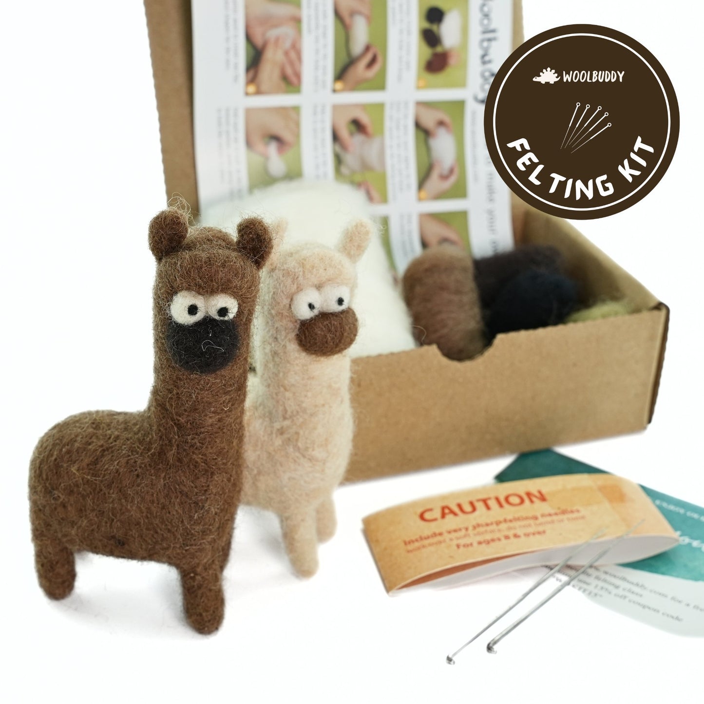 Needle Felting Llama Kit - homesewn