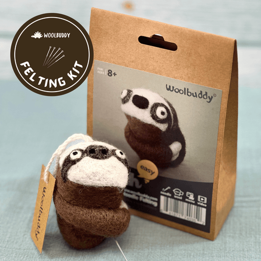 Needle Felting Sloth Kit - homesewn