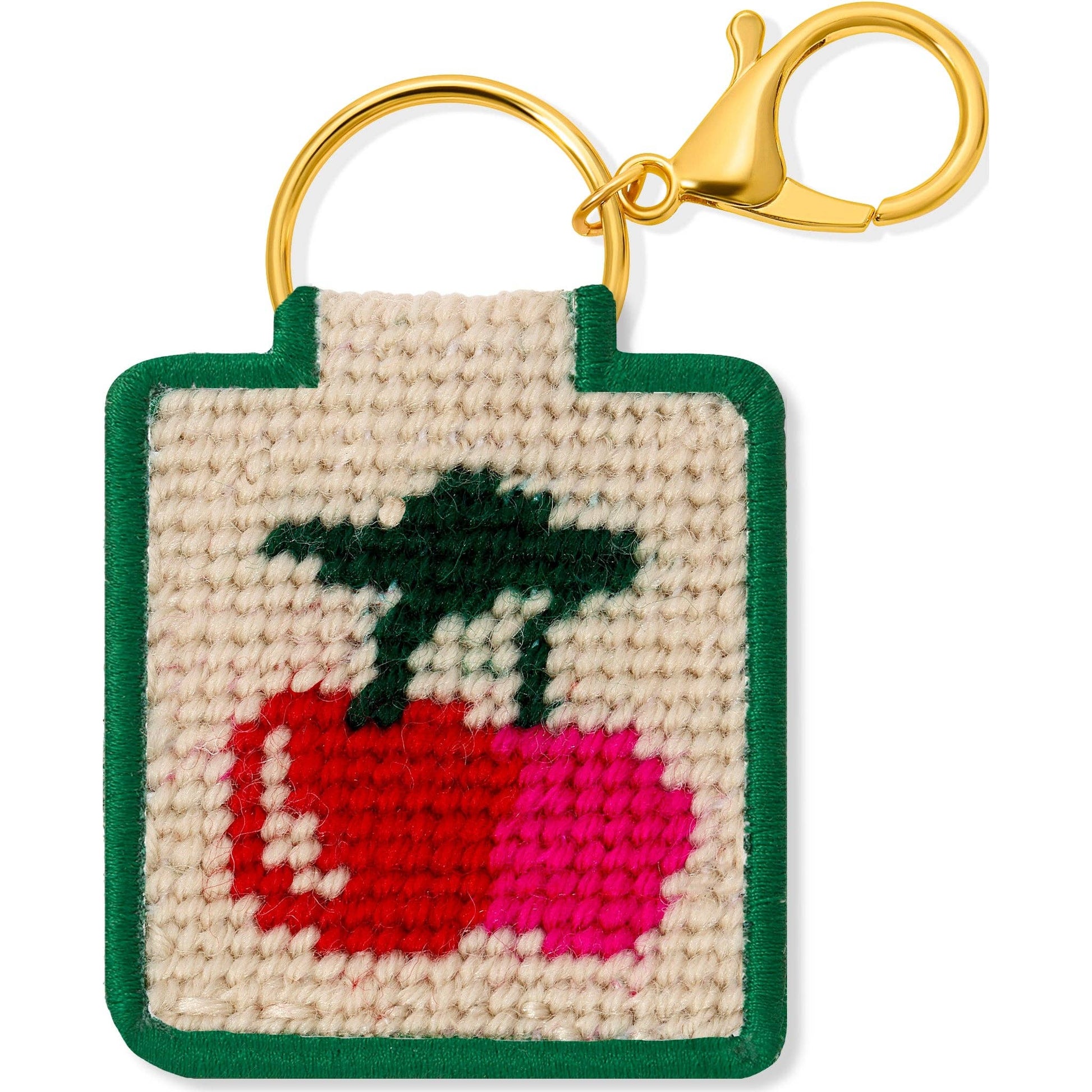 Needlepoint Keychain Kit - Cherries - homesewn