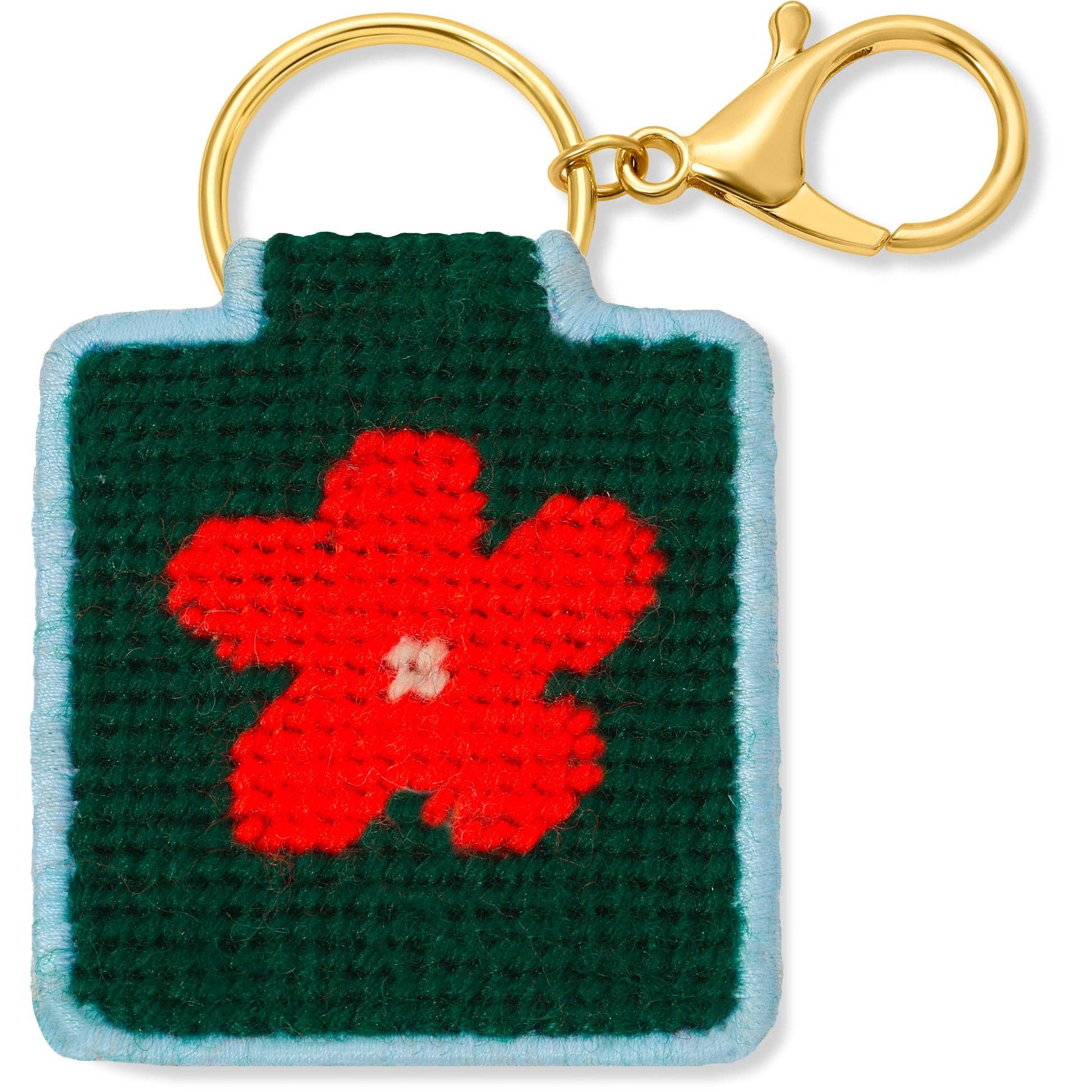 Needlepoint Keychain Kit - Flower - homesewn