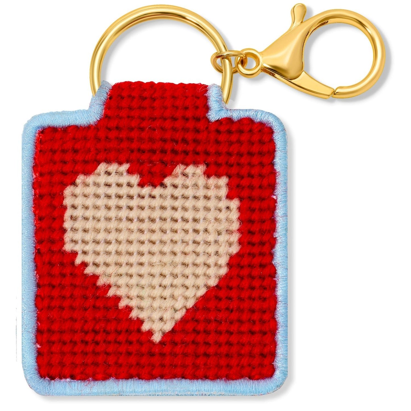 Needlepoint Keychain Kit - Heart - homesewn