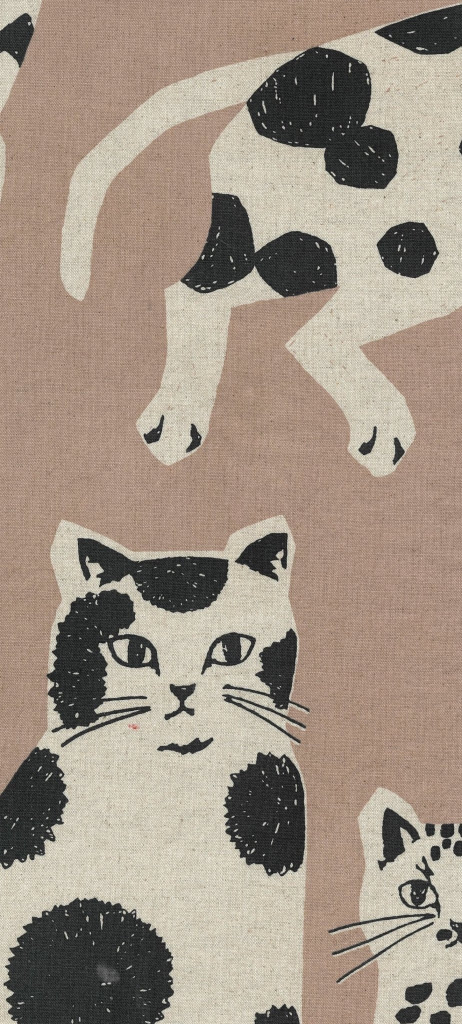 NekoNoe echino Cat CANVAS fabric - homesewn