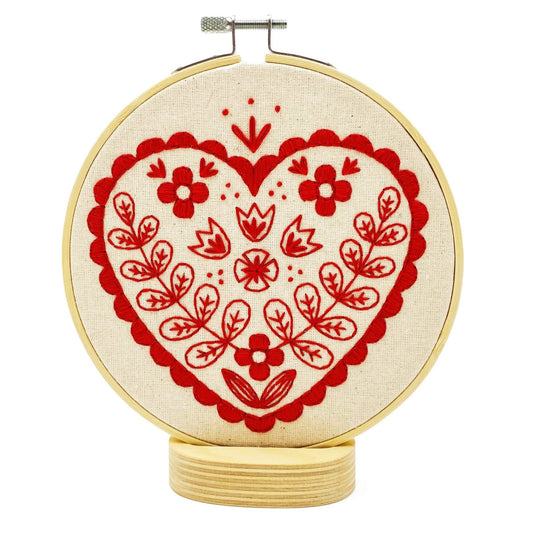 NEW! Nordic Heart Complete Embroidery Kit - homesewn