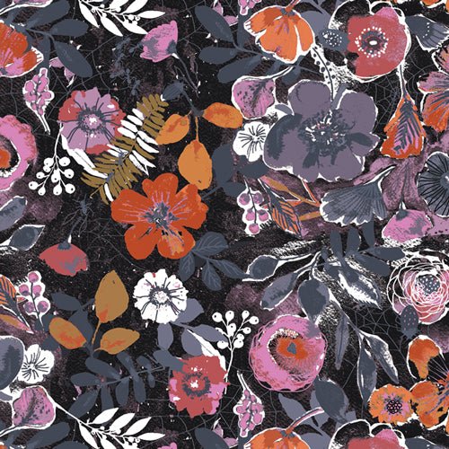 Night Bloom - Black - Eerie - Halloween - homesewn
