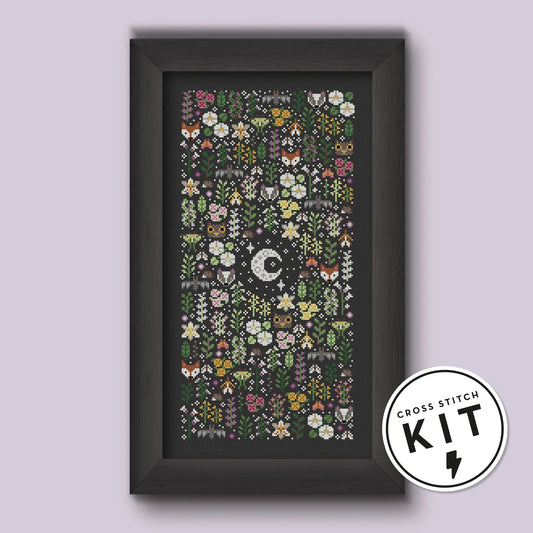 Night Garden Cross Stitch Kit - homesewn