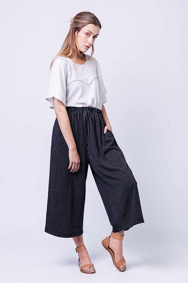 NINNI elastic waist culottes - PDF PATTERN - homesewn
