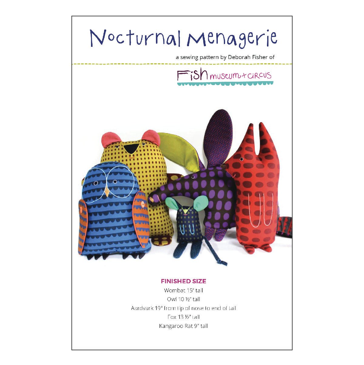 Nocturnal Menagerie Pattern - homesewn
