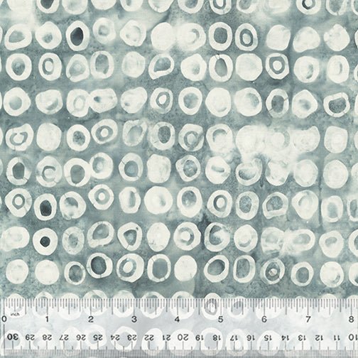 Noir - Echo Dots - Charcoal - BATIK Cotton Fabric - homesewn