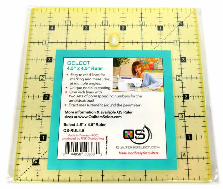 Non - Slip Ruler 4 - 1/2in x 4 - 1/2in - homesewn