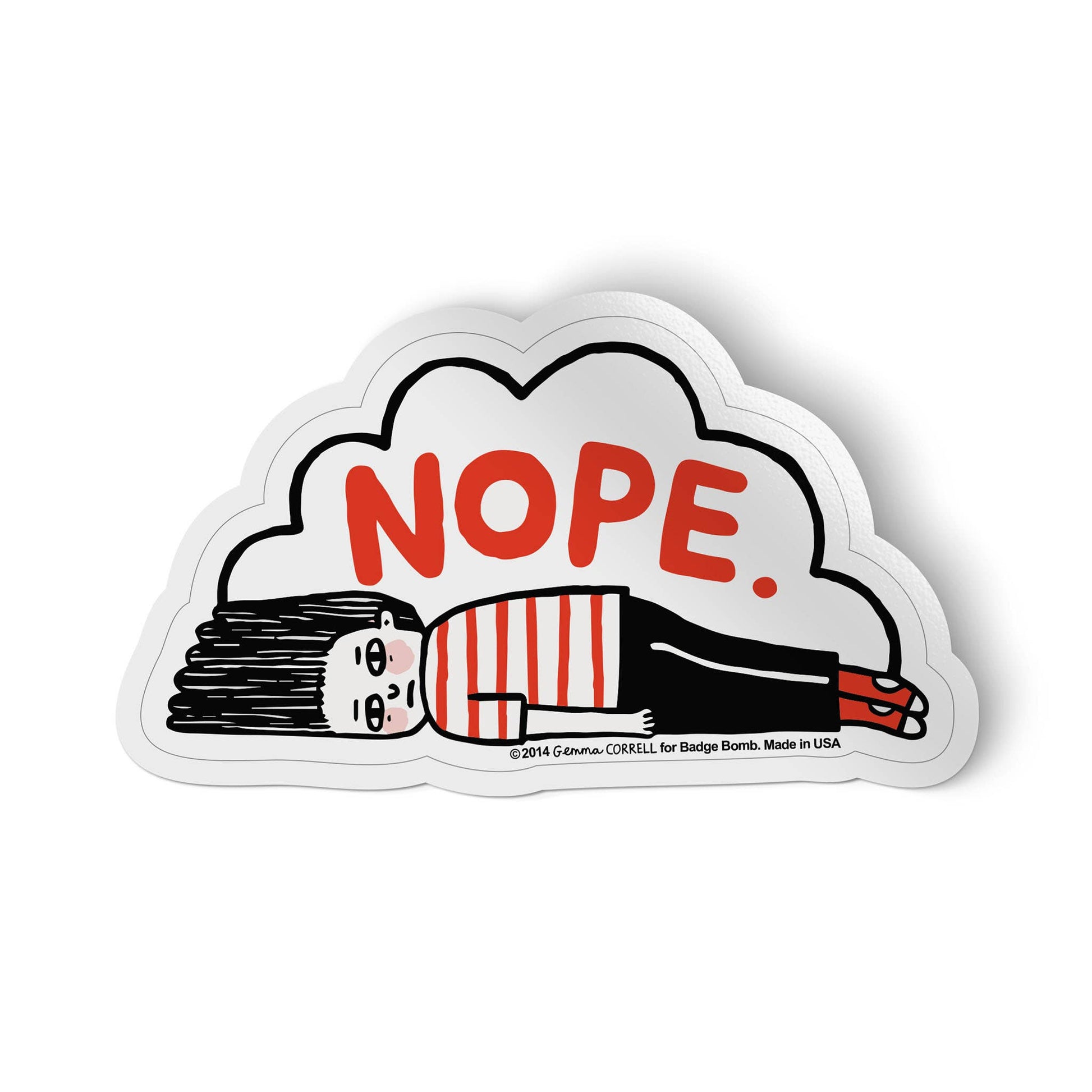 Nope Sticker - homesewn