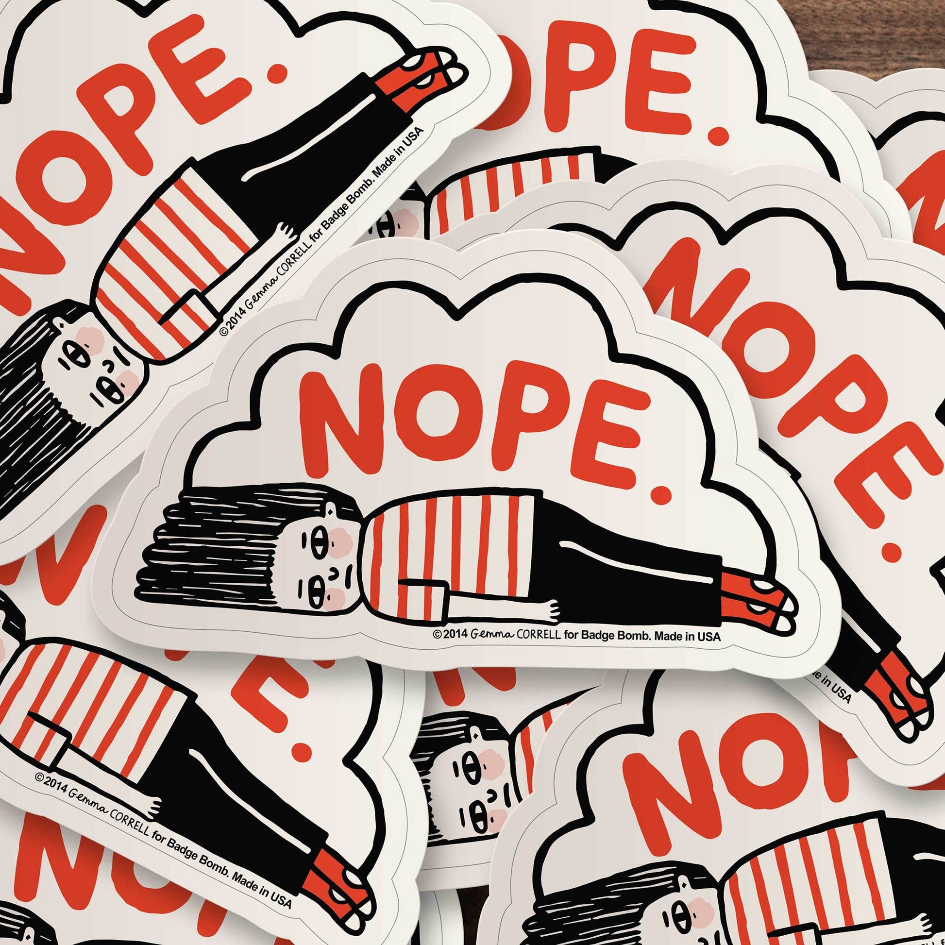 Nope Sticker - homesewn