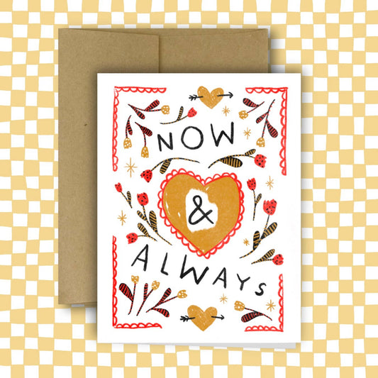 NOW & ALWAYS Greeting Card - homesewn