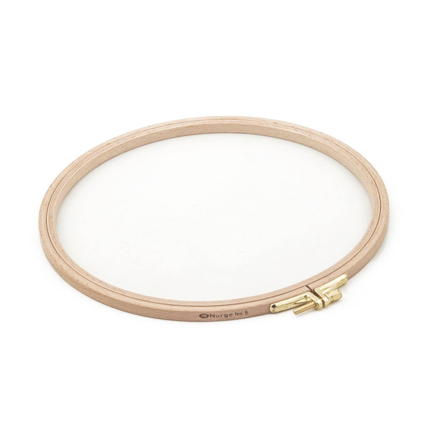 Nurge 8mm (0.31") Beech Screwed Embroidery Hoop: 8mm (6/16th") / 160mm / 6.29" - homesewn