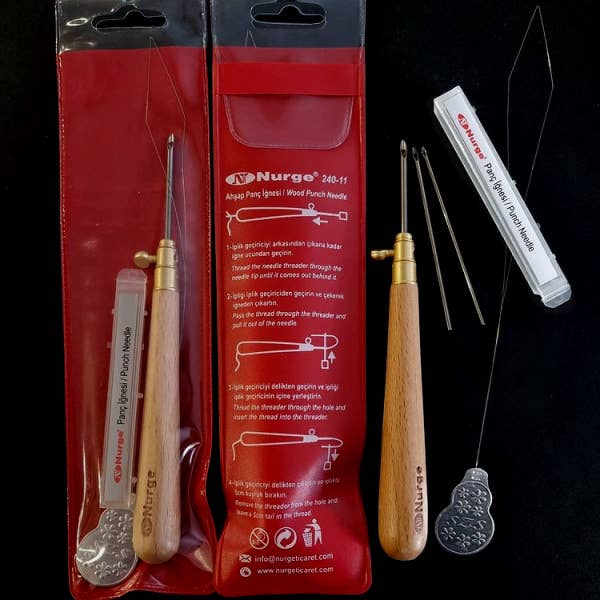 Nurge Punch Needle Fine Set 1.23, 1.6 & 2.2mm - homesewn