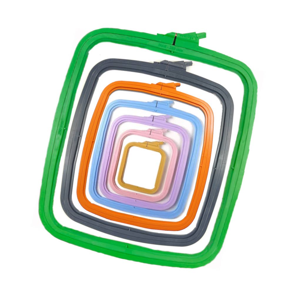 Nurge Square Plastic Hoops 110mm X 95MM (4.3" 3.75") - homesewn