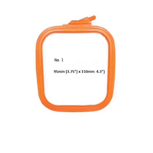 Nurge Square Plastic Hoops 110mm X 95MM (4.3" 3.75") - homesewn