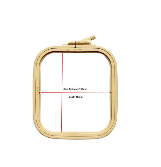 Nurge Square Plastic Hoops 145 x 165mm (5.7" x 6 1/2") - homesewn