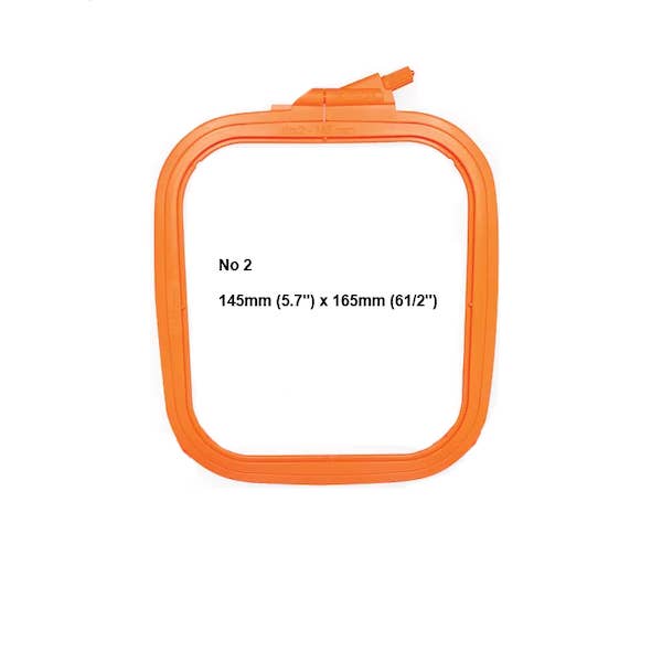 Nurge Square Plastic Hoops 145 x 165mm (5.7" x 6 1/2") - homesewn