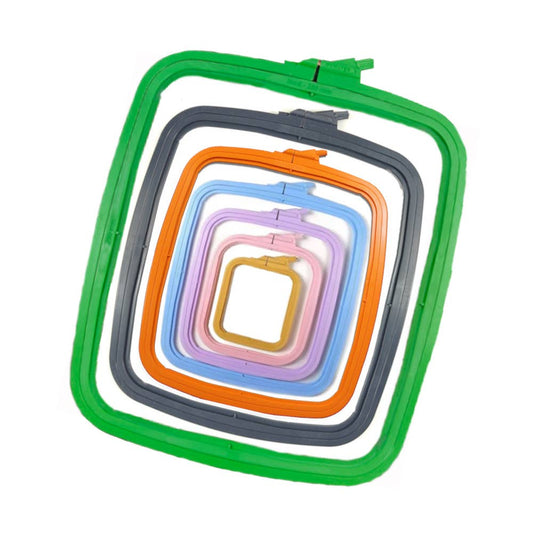 Nurge Square Plastic Hoops 145 x 165mm (5.7" x 6 1/2") - homesewn