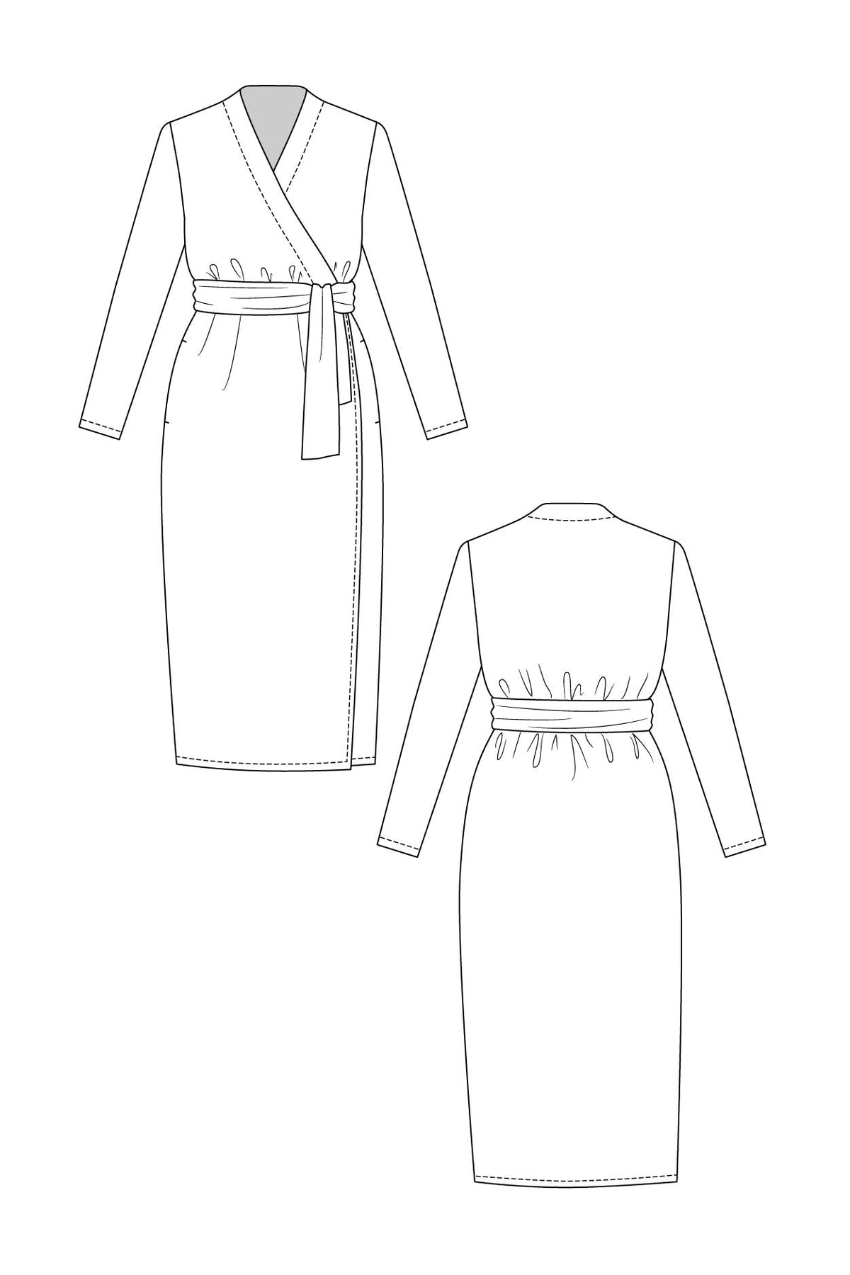 OLIVIA wrap dress - PDF PATTERN - homesewn