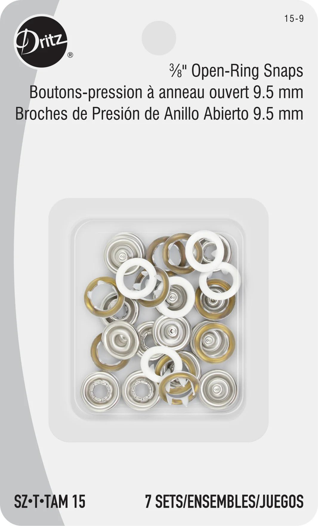 Open Snap Ring Fasteners - homesewn