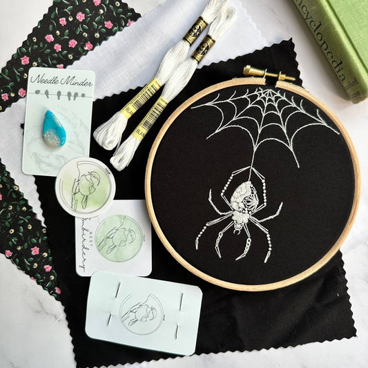 Orb Weaver Embroidery Kit - homesewn
