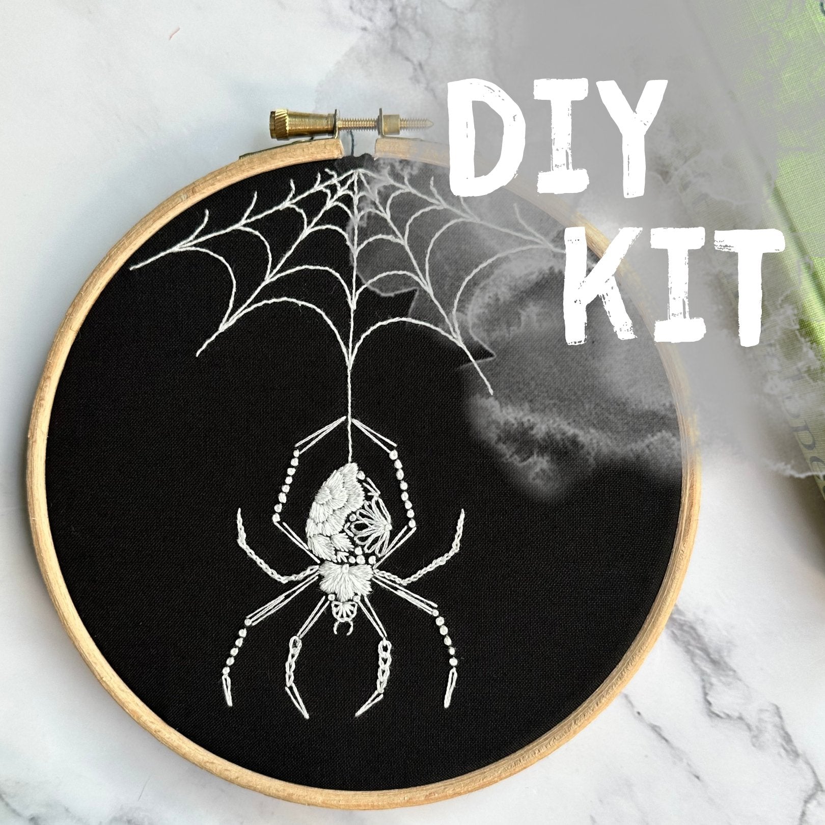 Orb Weaver Embroidery Kit - homesewn