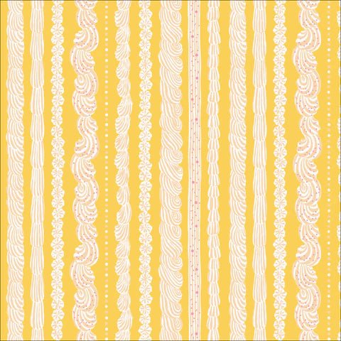 ORGANIC Buttercream Stripe - Buttercream - 227457 - homesewn