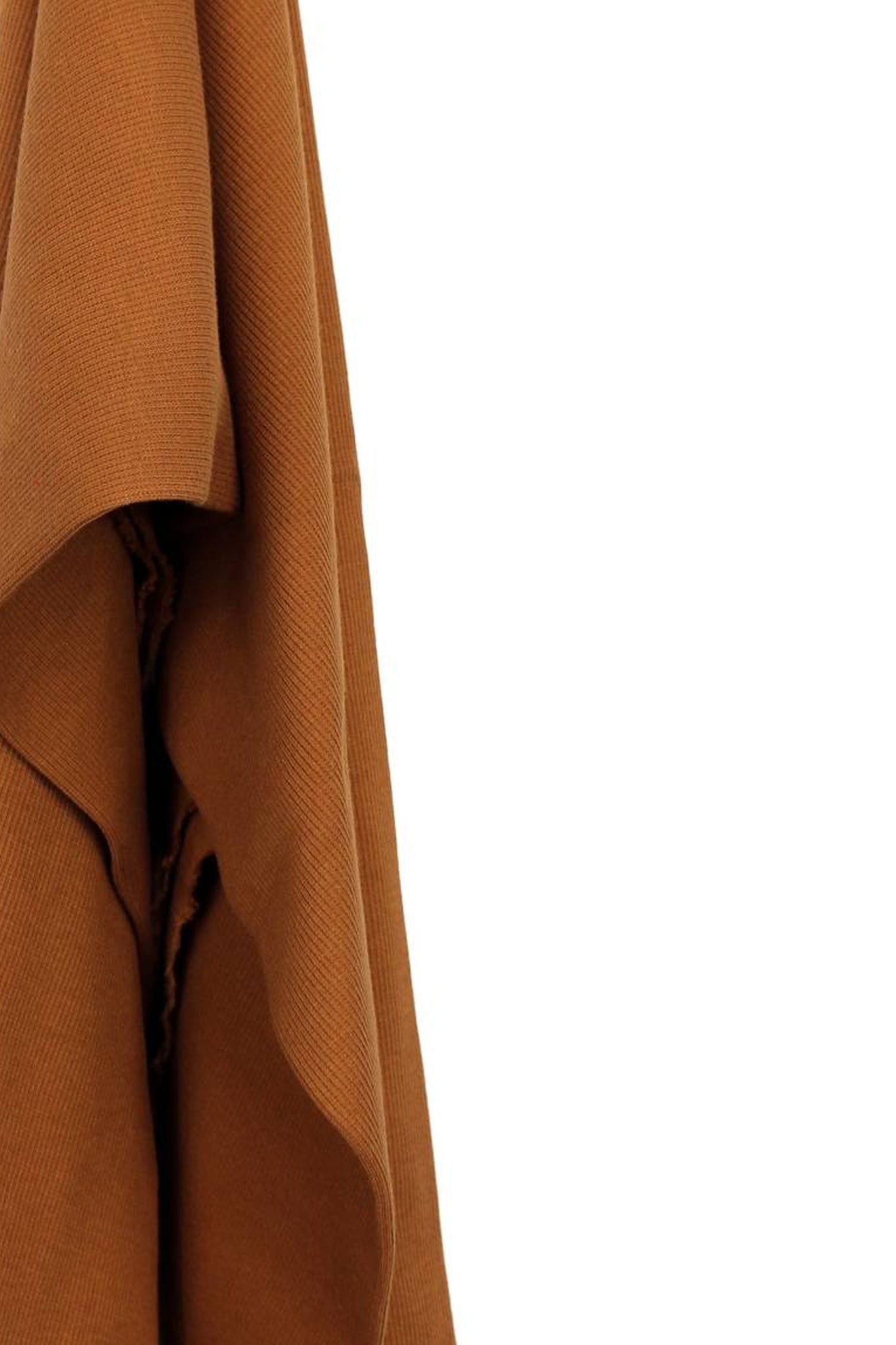 Organic Cotton 2x2 RIBBING 7.1oz - Ginger - Stretch Rib Fabric 40" wide - homesewn