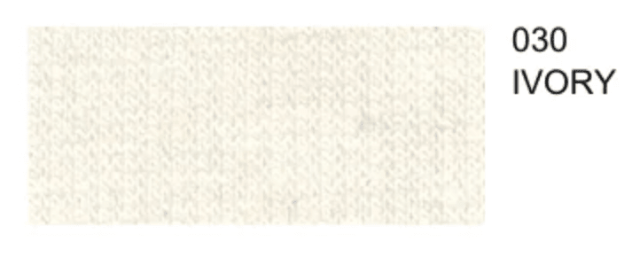 Organic Cotton 2x2 RIBBING 7.1oz - Ivory - Stretch Rib Fabric 40" wide - homesewn