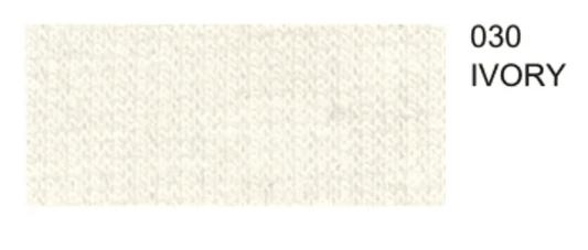 Organic Cotton 2x2 RIBBING 7.1oz - Ivory - Stretch Rib Fabric 40" wide - homesewn
