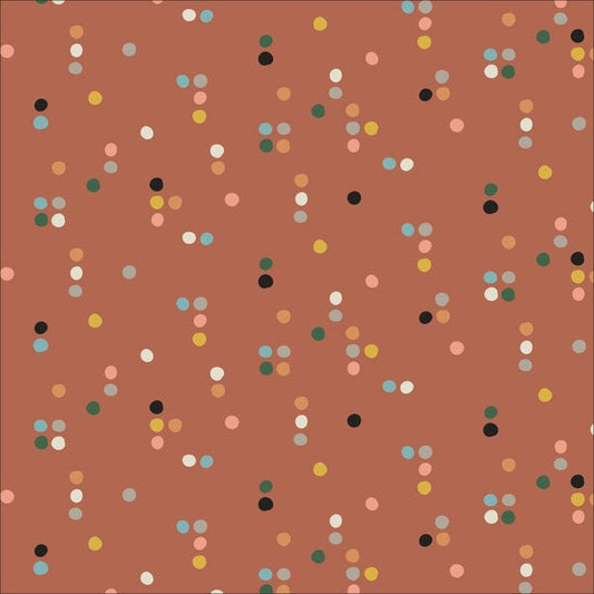 ORGANIC Grid Points - Rust - Wild Things - homesewn