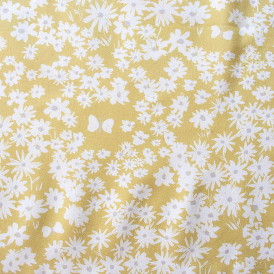 ORGANIC Homestead Daisy Bed Sun - QUILTING COTTON/POPLIN - homesewn