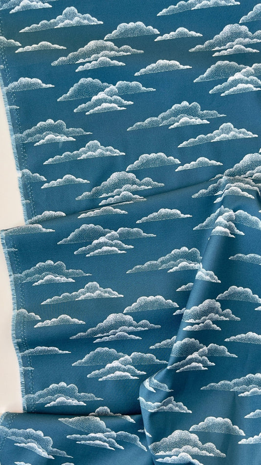 ORGANIC Light Clouds - Cloud 9 Quilting Cotton - homesewn