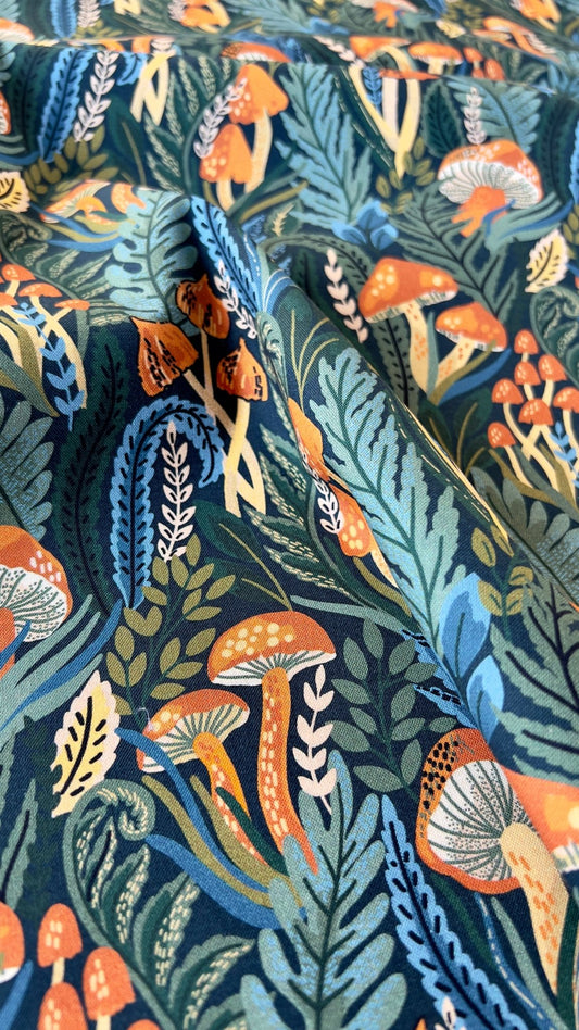 ORGANIC Mushrooms - Cloud 9 Quilting Cotton - homesewn