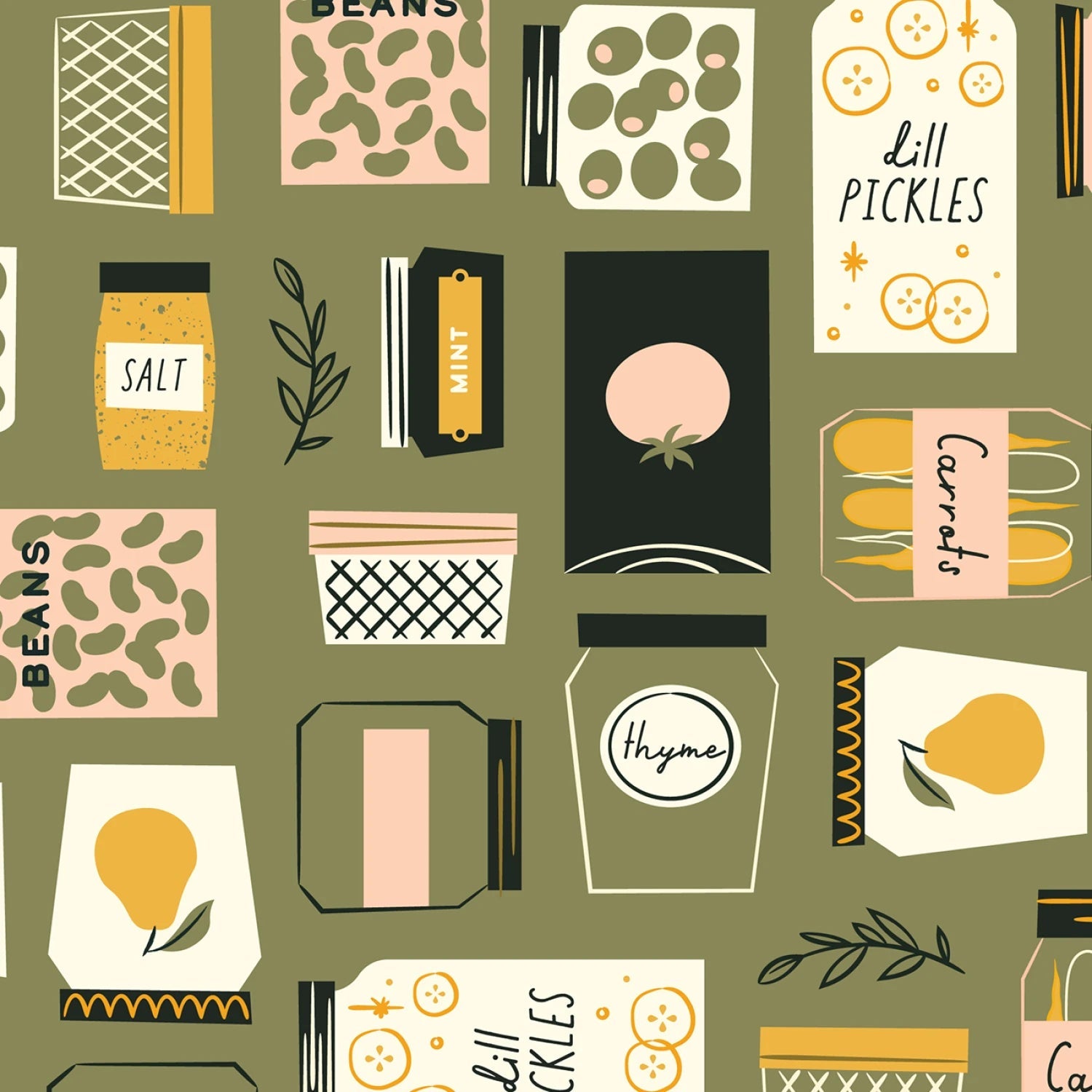 ORGANIC Pantry Pride - Homestead Haven - QUILTING COTTON/POPLIN - homesewn