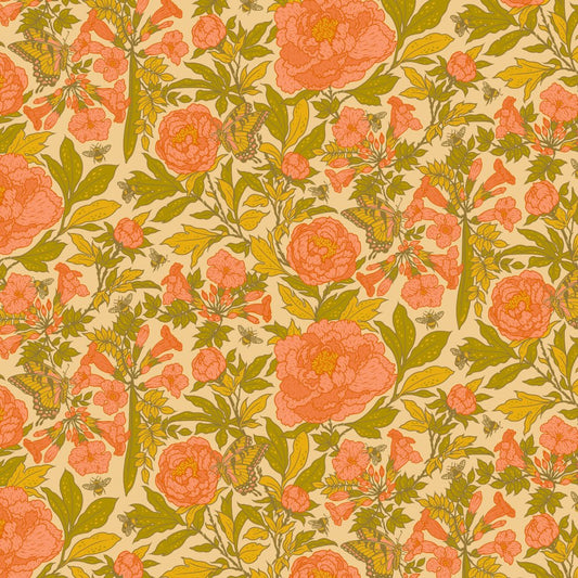 ORGANIC Peonies - Dew - homesewn