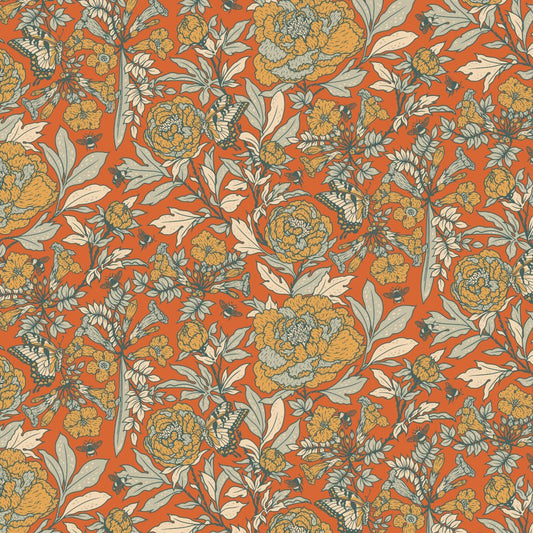 ORGANIC Peonies - Sunburst - homesewn