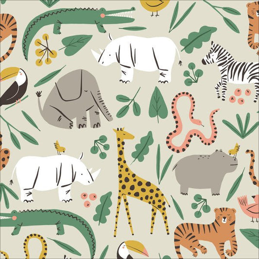 ORGANIC Savannah - Cream - Wild Things - homesewn