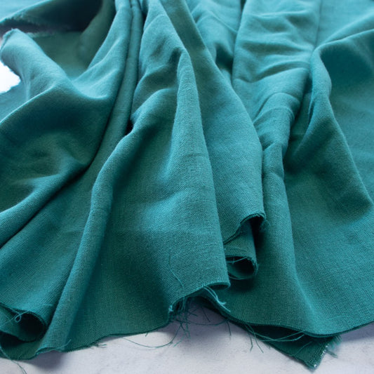 ORGANIC Solid Double Gauze - Evergreen - homesewn