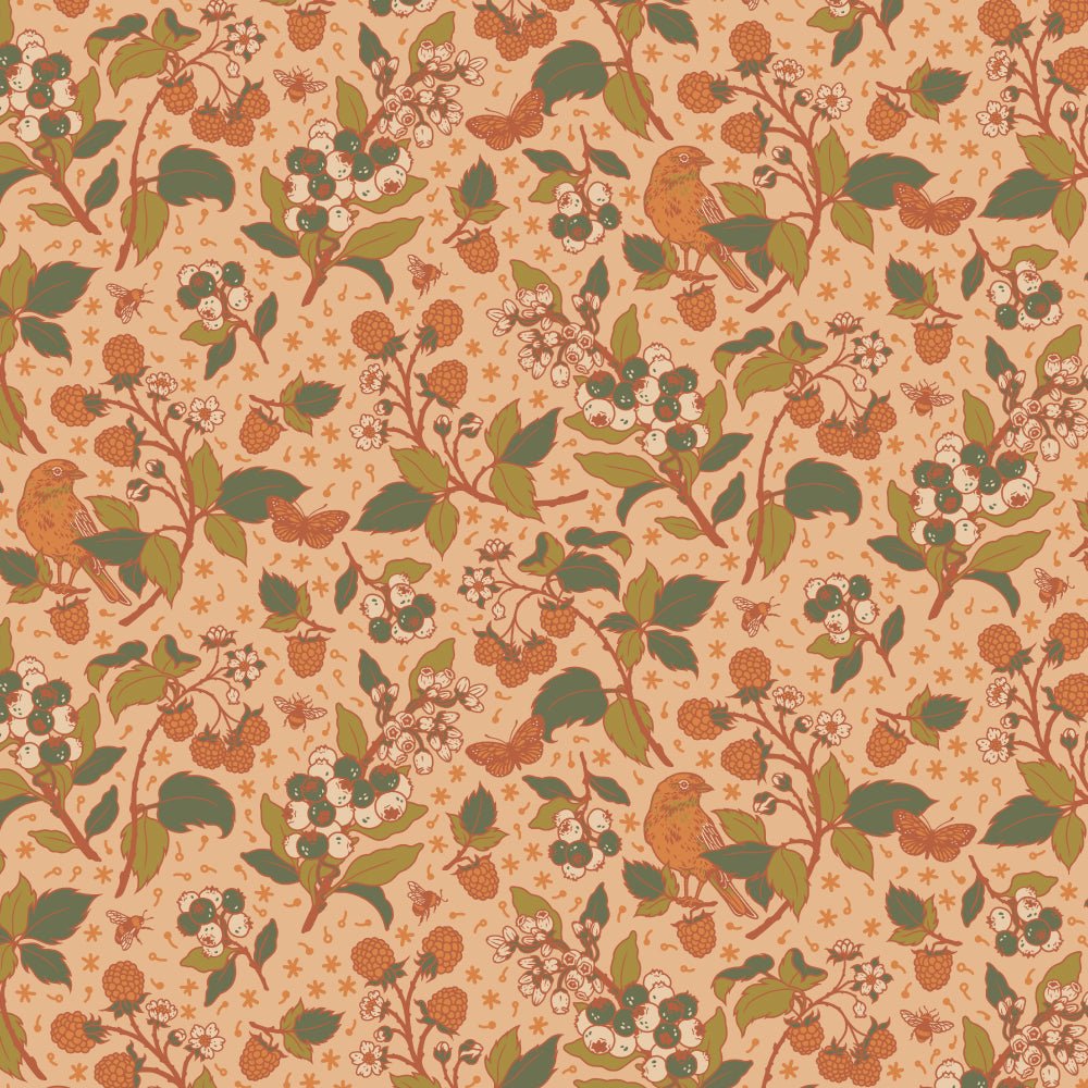 ORGANIC Wild Berries - Blush - homesewn