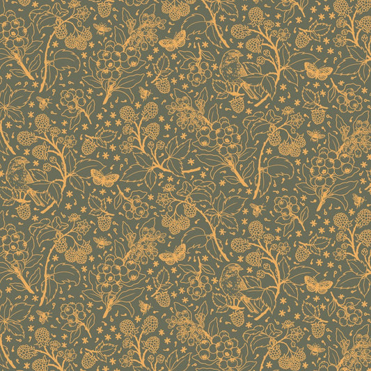 ORGANIC Wild Berries - Tonal Midnight - homesewn