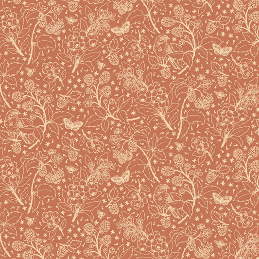 ORGANIC Wild Berries - Tonal Rose - homesewn
