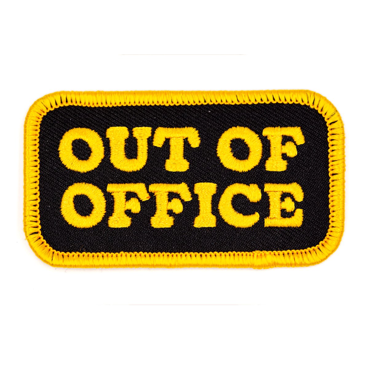 Out Of Office Embroidered Iron - On Patch - homesewn
