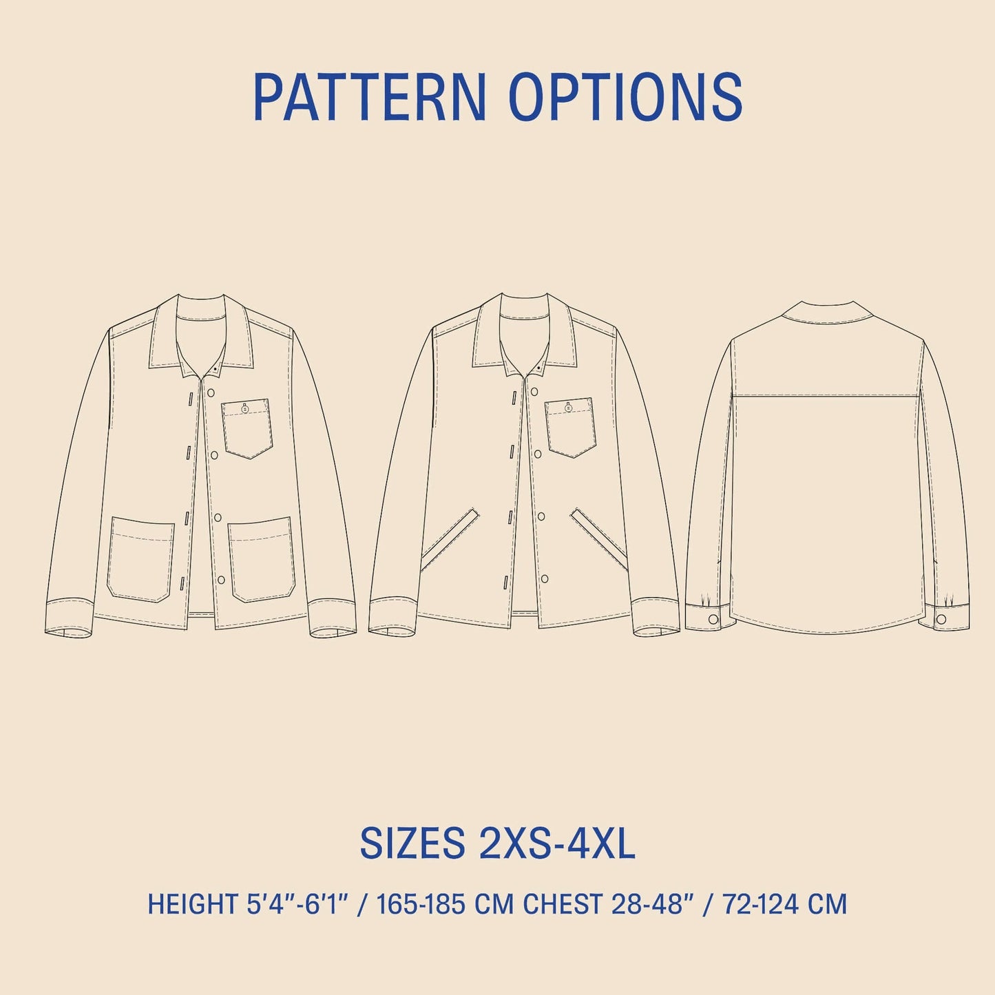 Overshirt sewing pattern PDF DOWNLOAD - homesewn