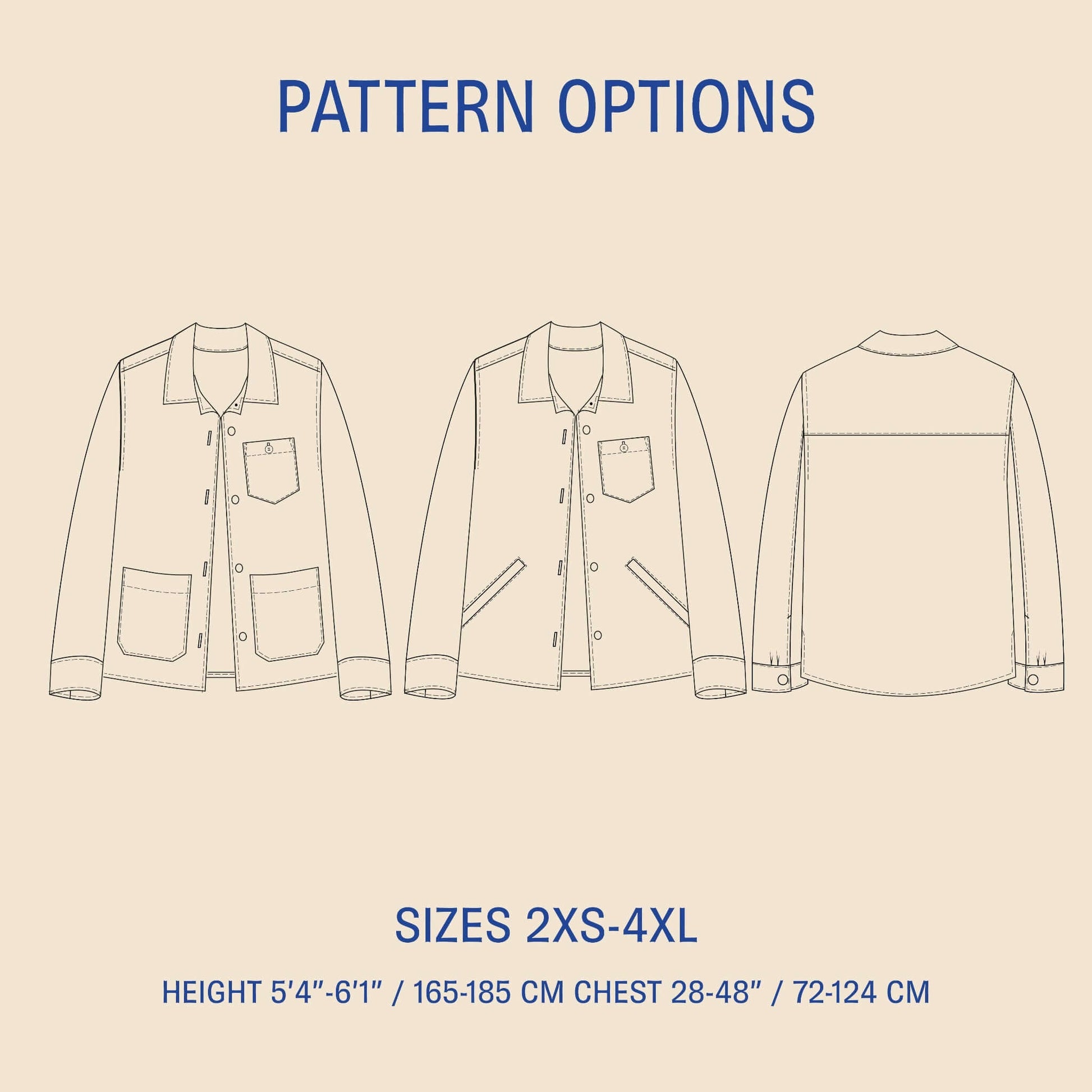 Overshirt sewing pattern PDF DOWNLOAD - homesewn