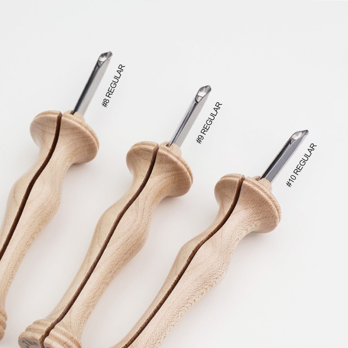 Oxford Punch Needle - #9 (3/8" loop) Regular Point Natural Wood - homesewn