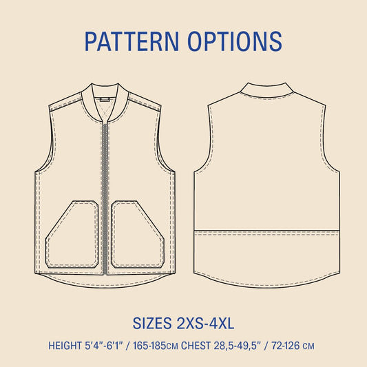 Ozark Vest Sewing Pattern PDF DOWNLOAD - homesewn