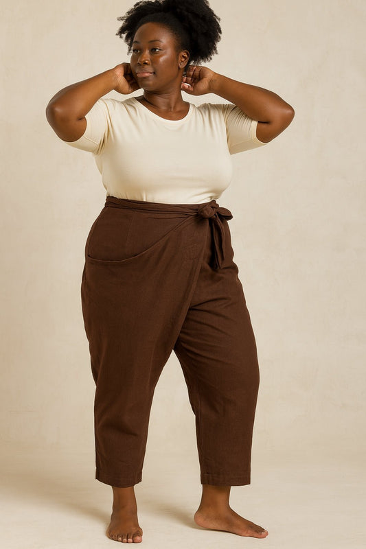 Papao tapered wrap pants PDF DOWNLOAD - homesewn