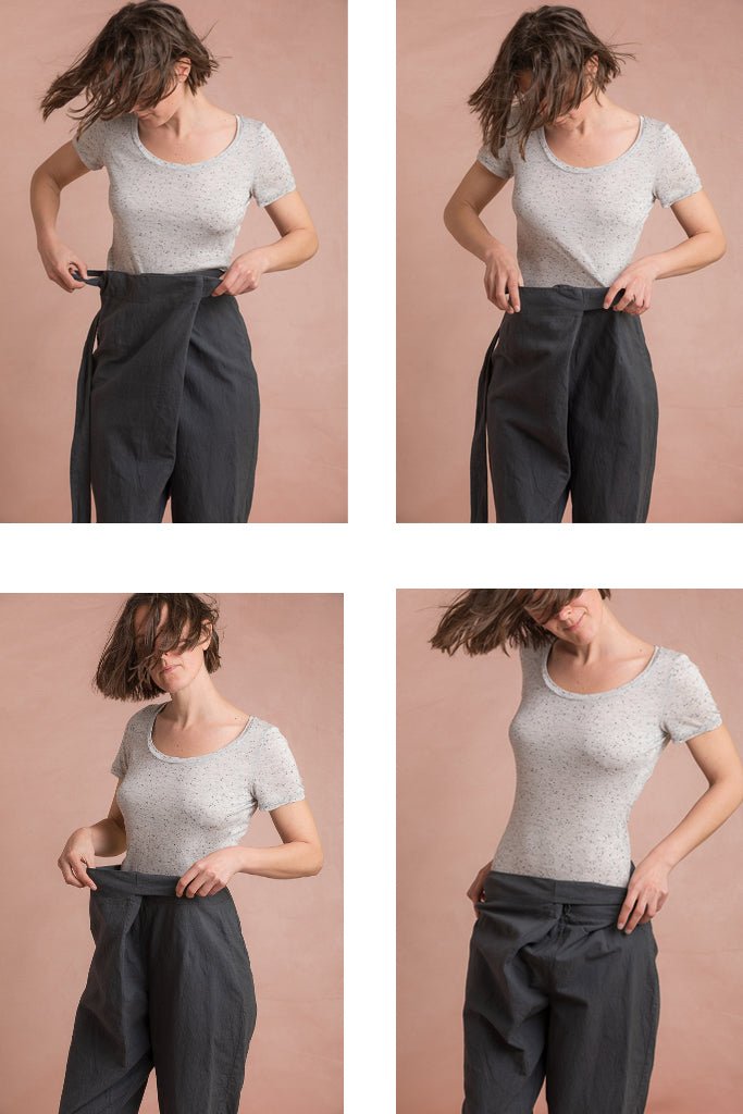 Papao tapered wrap pants PDF DOWNLOAD - homesewn